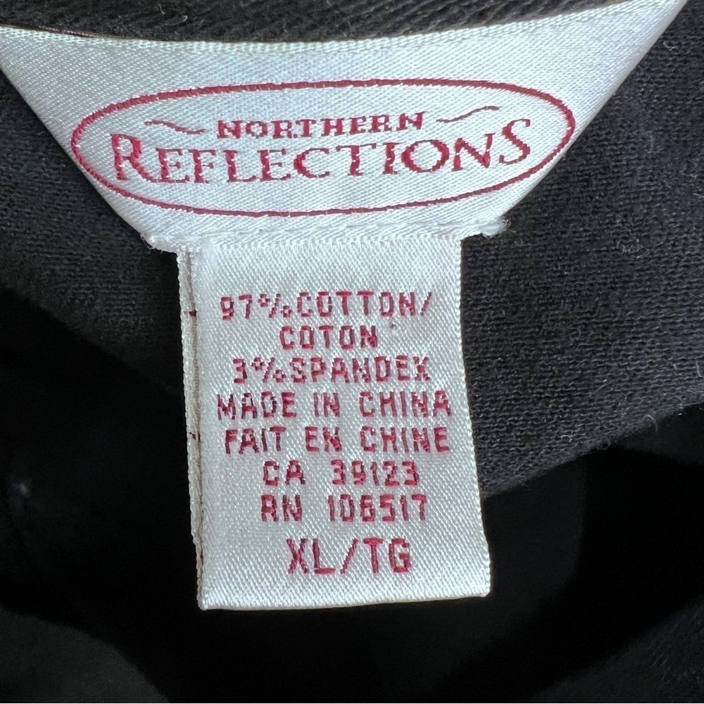 North Reflections Black Denim Jacket Size XL - Picture 6 of 6